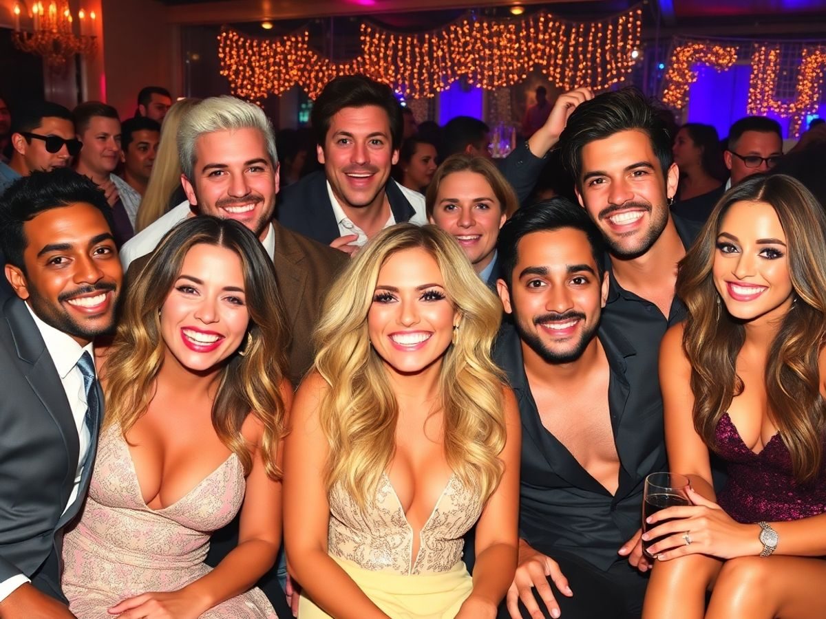 Cupluri monden surprinzătoare la un eveniment elegant.