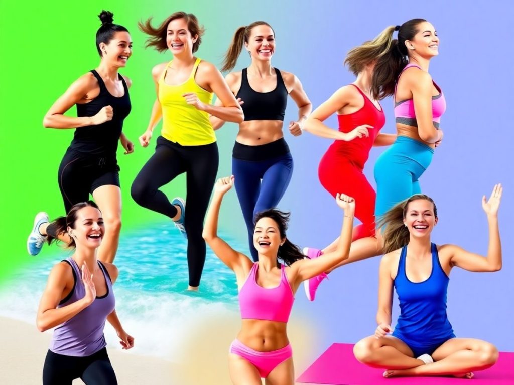 Cum își mențin celebritățile condiția fizică: Sporturi preferate 1 Celebrități practicând sporturi diferite pentru menținerea condiției fizice.