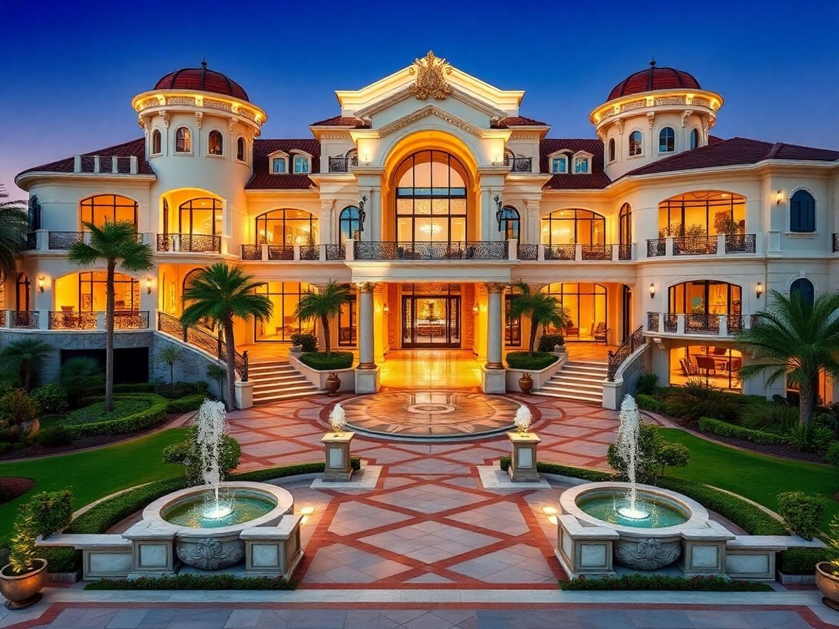 Mansione de lux ale vedetelor, design impresionant și elegant.