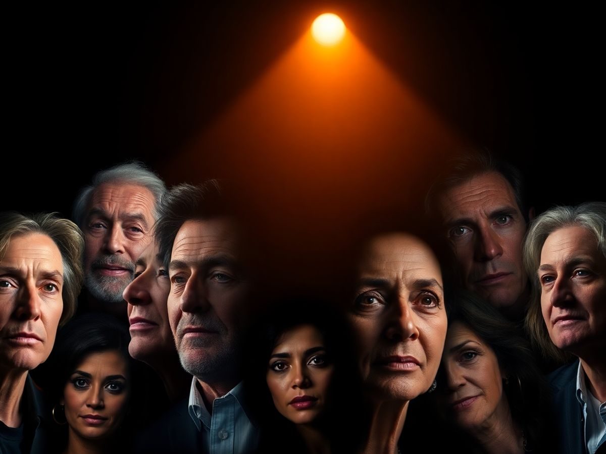 Oameni celebri în lumina reflectoarelor.