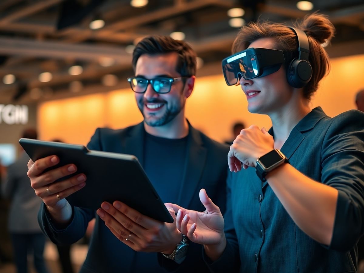 Vedete cu gadgeturi futuriste, tehnologie modernă.