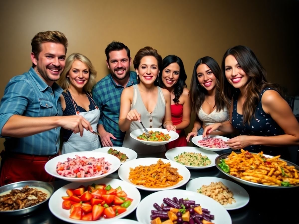 Vedete gătind rețete delicioase.