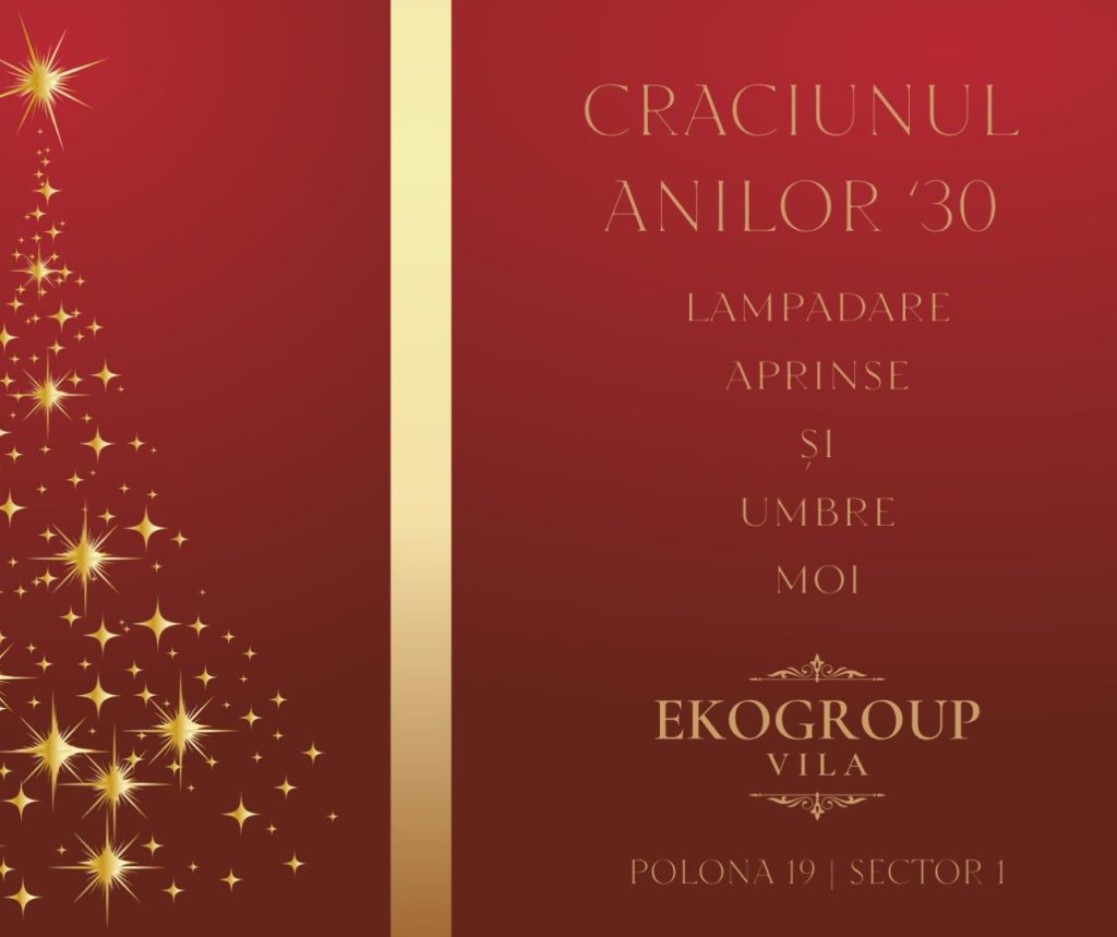Crăciunul Anilor ’30 la Eko Group Vila: O Călătorie în Eleganța Interbelică